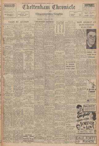 cover page of Cheltenham Chronicle published on February 2, 1946
