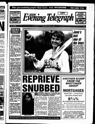 cover page of Derby Daily Telegraph published on May 2, 1987