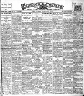cover page of Taunton Courier and Western Advertiser published on June 18, 1919