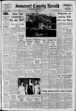 cover page of Taunton Courier and Western Advertiser published on May 2, 1964