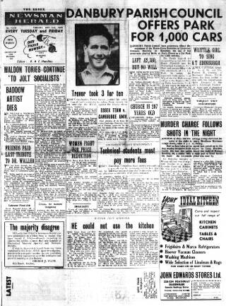 cover page of Essex Newsman published on May 2, 1950