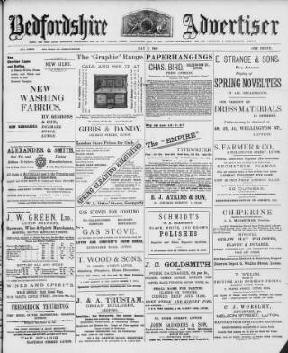 cover page of Luton Times and Advertiser published on May 2, 1902