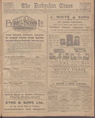 cover page of Derbyshire Times published on June 18, 1913