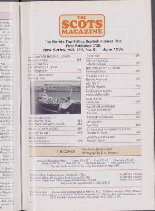 cover page of The Scots Magazine published on June 1, 1996