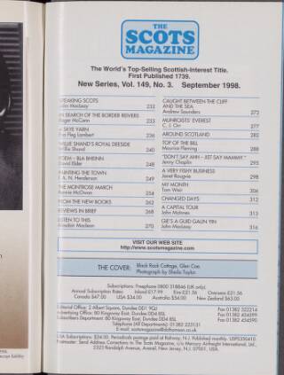 cover page of The Scots Magazine published on September 1, 1998