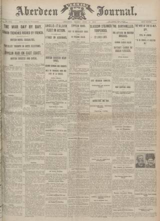cover page of Aberdeen Weekly Journal published on June 18, 1915