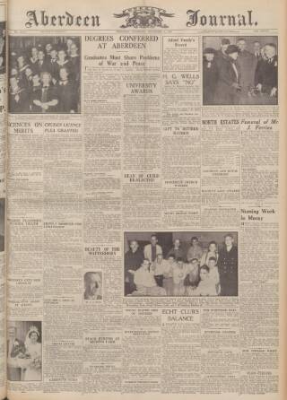 cover page of Aberdeen Weekly Journal published on November 2, 1939