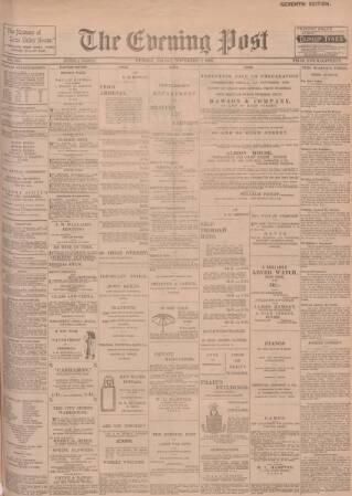 cover page of Dundee Evening Post published on November 2, 1900