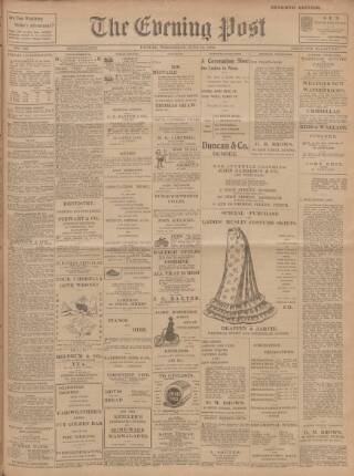 cover page of Dundee Evening Post published on June 18, 1902