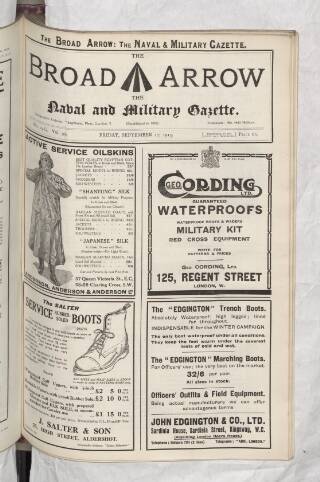 cover page of Broad Arrow published on September 17, 1915
