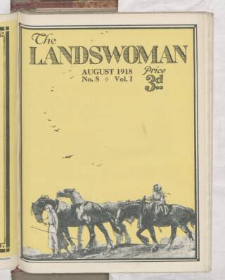 cover page of Landswoman published on August 1, 1918