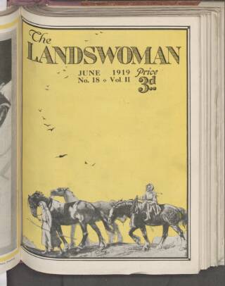 cover page of Landswoman published on June 1, 1919
