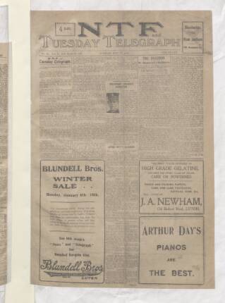 cover page of N.T.F. In Aid Of British Prisoners published on December 31, 1918