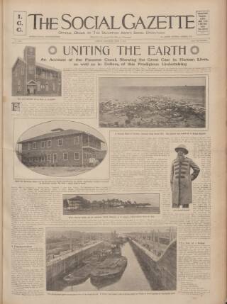 cover page of Social Gazette published on April 4, 1914