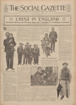 cover page of Social Gazette published on May 2, 1914