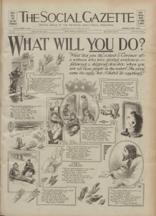 cover page of Social Gazette published on February 26, 1916