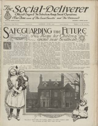 cover page of Deliverer published on June 1, 1917