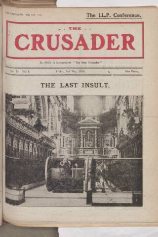 cover page of New Crusader published on May 2, 1919