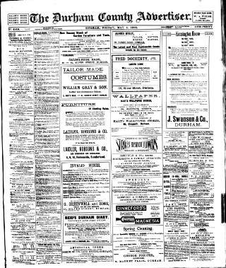 cover page of Durham County Advertiser published on May 4, 1906