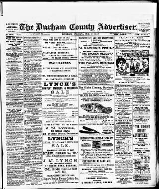 cover page of Durham County Advertiser published on February 2, 1917