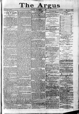 cover page of Brighton Argus published on September 17, 1889