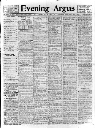 cover page of Brighton Argus published on May 2, 1899