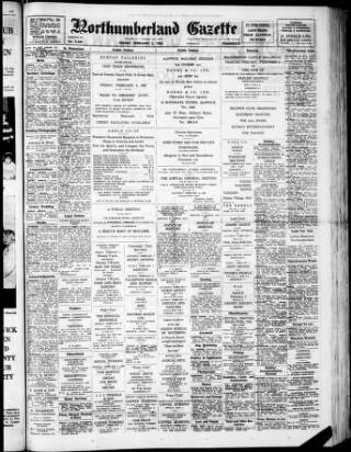 cover page of Alnwick Mercury published on February 2, 1968