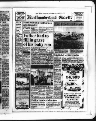cover page of Alnwick Mercury published on May 4, 1990