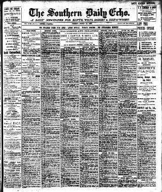 cover page of Southern Echo published on March 19, 1907