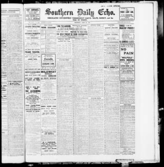 cover page of Southern Echo published on June 18, 1914