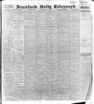 cover page of Bradford Daily Telegraph published on May 2, 1913