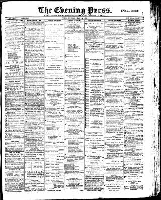 cover page of Yorkshire Evening Press published on May 4, 1891
