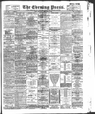 cover page of Yorkshire Evening Press published on February 2, 1895