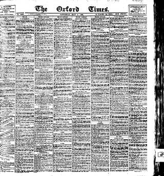 cover page of Oxford Times published on May 4, 1907