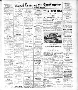 cover page of Leamington Spa Courier published on August 2, 1940