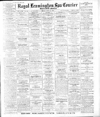 cover page of Leamington Spa Courier published on June 18, 1943