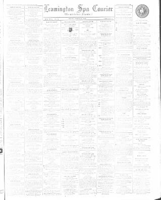 cover page of Leamington Spa Courier published on March 19, 1954