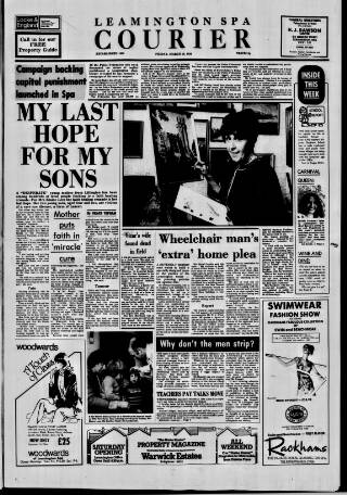 cover page of Leamington Spa Courier published on March 19, 1982