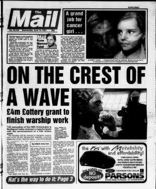 cover page of Hartlepool Northern Daily Mail published on June 18, 1997