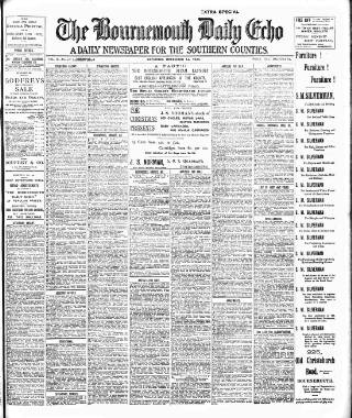 cover page of Bournemouth Daily Echo published on December 14, 1901