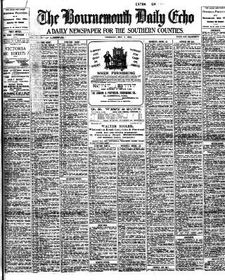 cover page of Bournemouth Daily Echo published on May 4, 1905