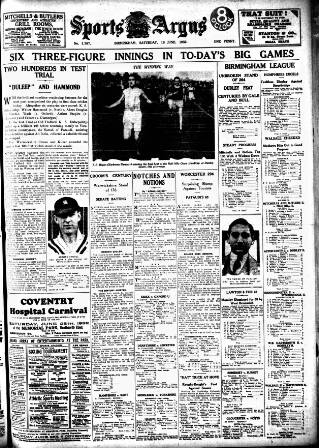 cover page of Sports Argus published on June 18, 1932