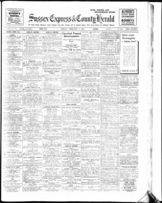 cover page of Sussex Express published on February 2, 1940
