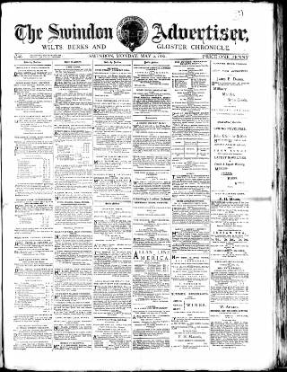 cover page of Swindon Advertiser and North Wilts Chronicle published on May 2, 1881