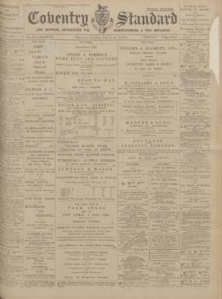 cover page of Coventry Standard published on June 18, 1915
