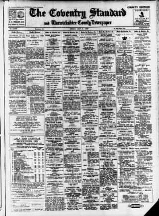 cover page of Coventry Standard published on May 4, 1956