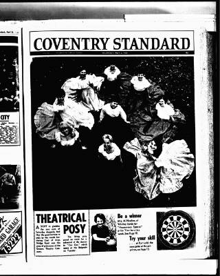 cover page of Coventry Standard published on May 2, 1968
