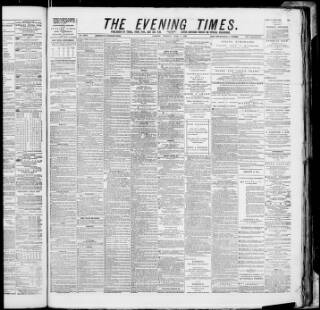 cover page of Glasgow Evening Times published on April 1, 1886