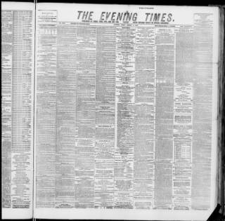 cover page of Glasgow Evening Times published on August 2, 1889
