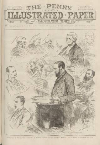 cover page of Penny Illustrated Paper published on November 2, 1889